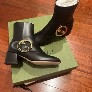 Gucci Malaga Kid Nero Ankle Boots
